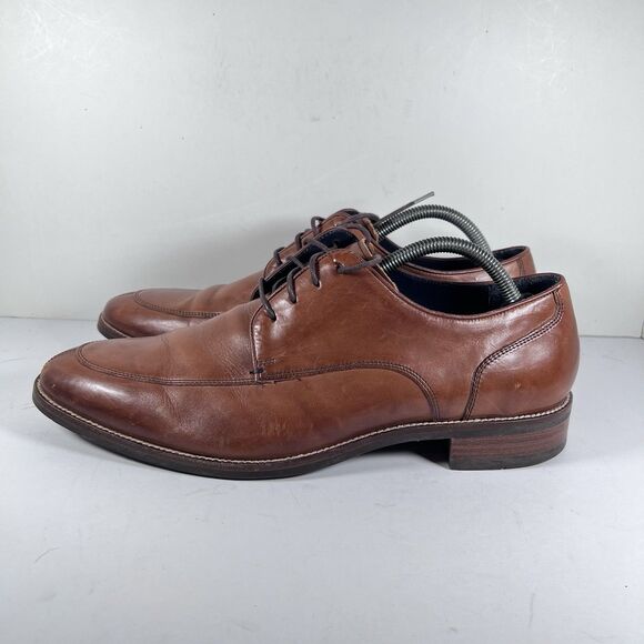 Cole Haan Lenox Hill Split Toe Brown Oxford Dress Shoes Men's Size 10 M - Picture 3 of 8